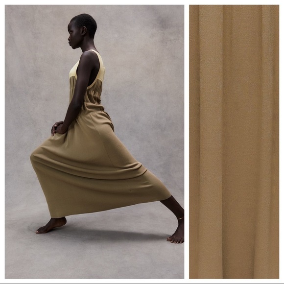NWT. Zara Limited Edition Brown/Taupe Knitwear Maxi Dress. Size L - Picture 3 of 10